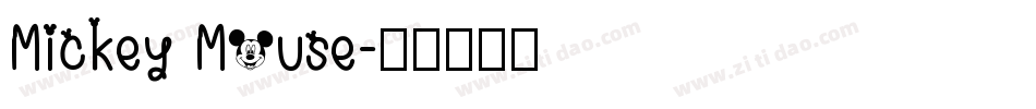 Mickey Mouse字体转换